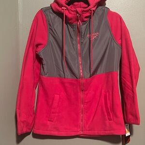 Reebok Pink and Gray Women's Jacket
